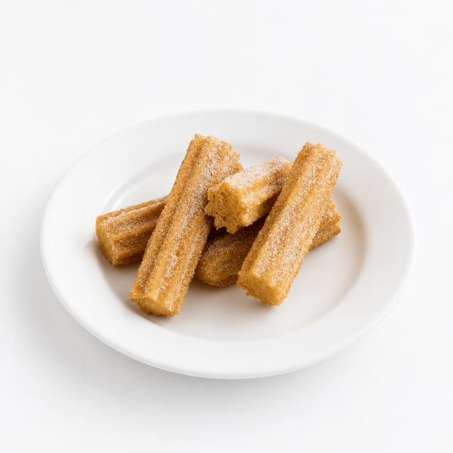 Churros with ice cream.