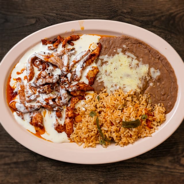 Pollo con crema.