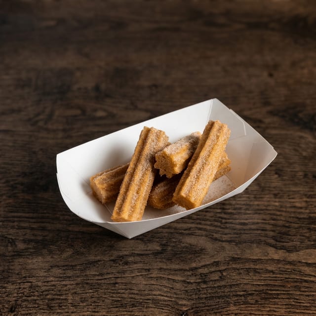 Churros with ice cream.